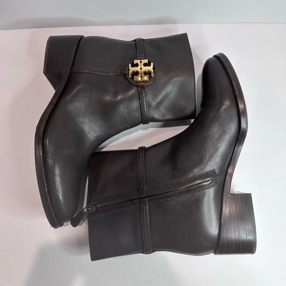 Women's Tory Burch Brown Leather Ankle Boots